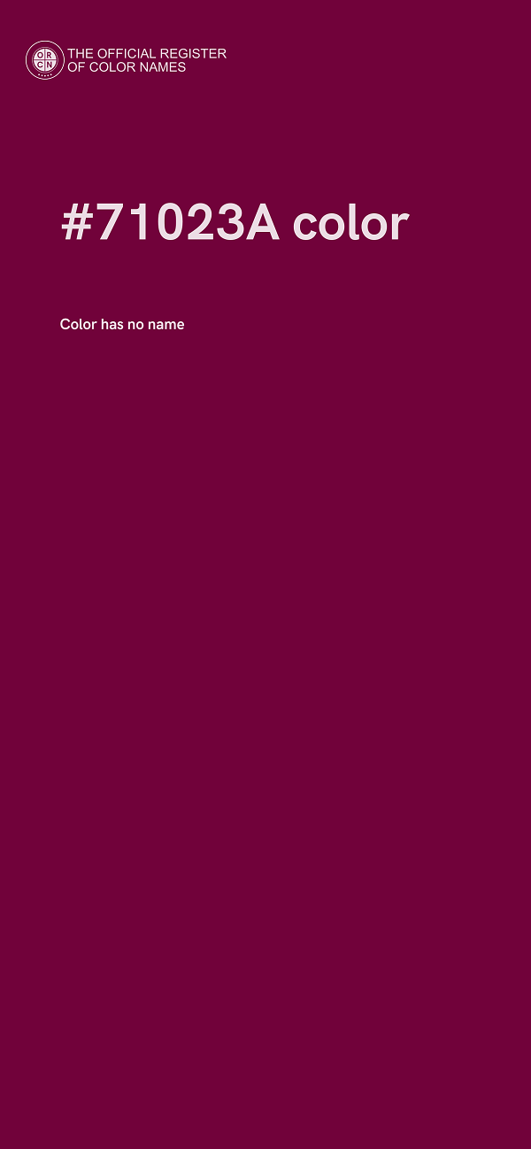 #71023A color image