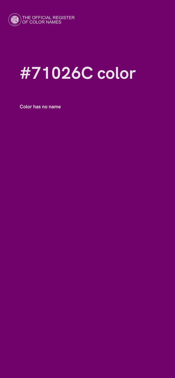 #71026C color image