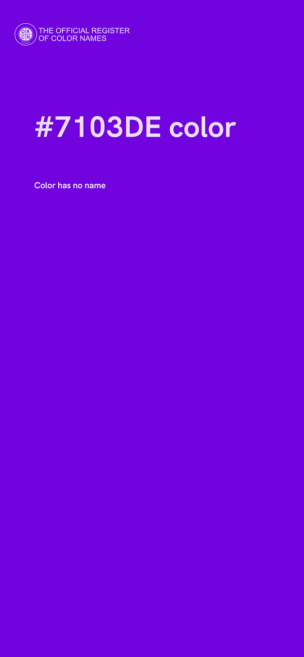 #7103DE color image