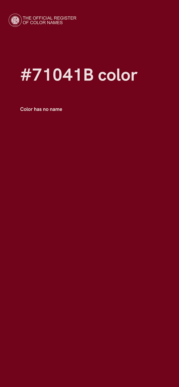 #71041B color image