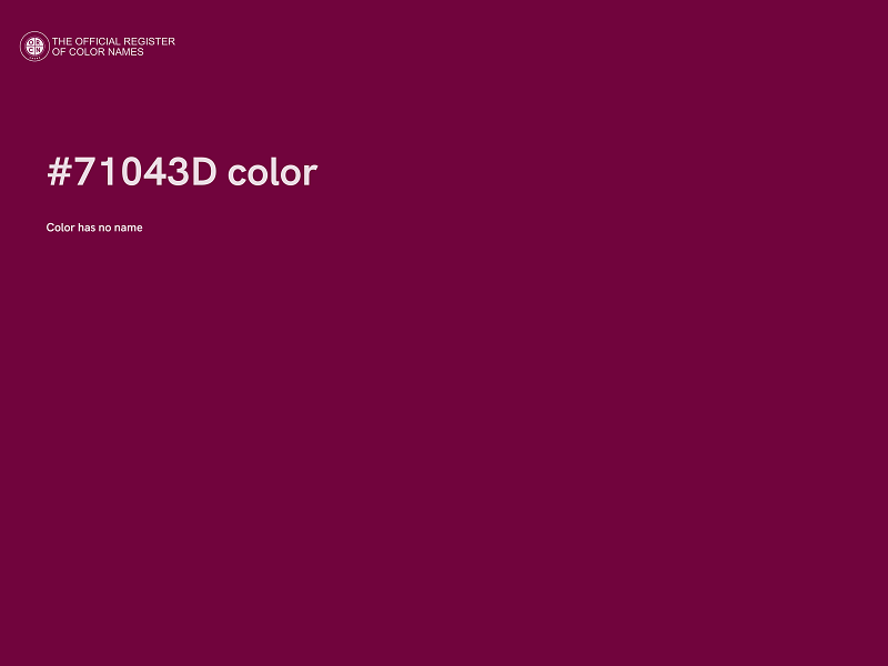 #71043D color image