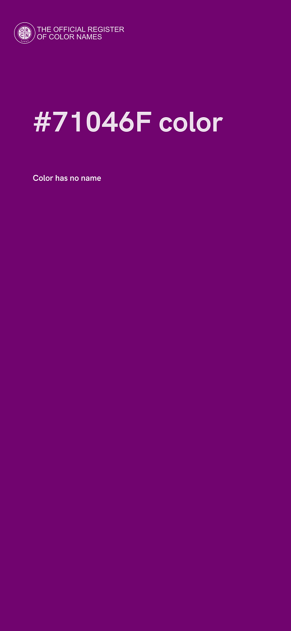 #71046F color image