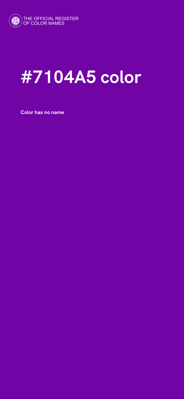 #7104A5 color image