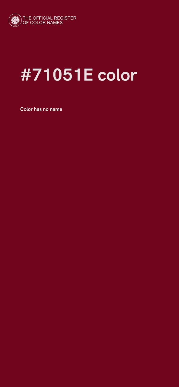 #71051E color image