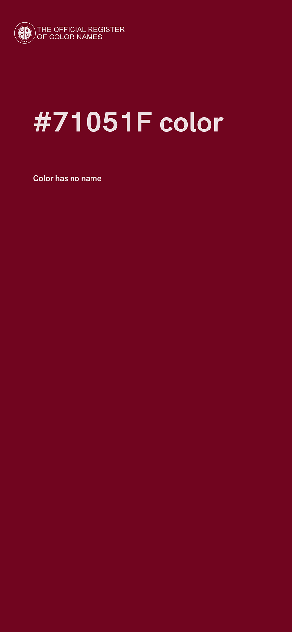 #71051F color image