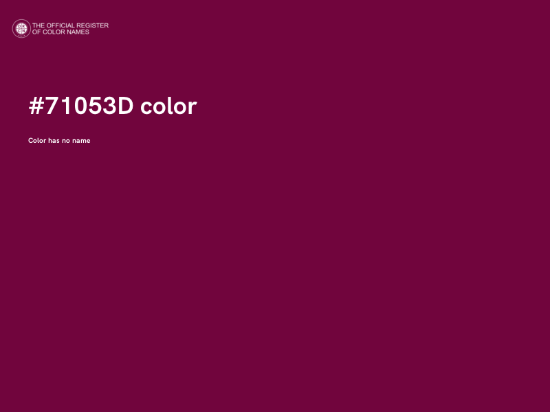 #71053D color image