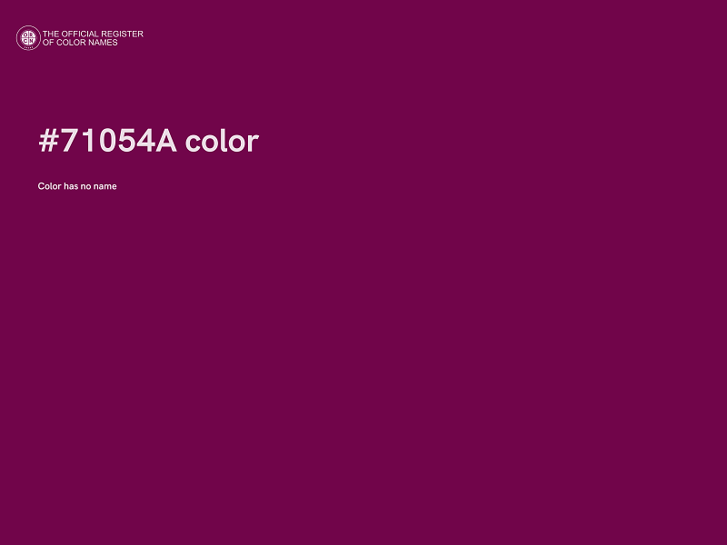 #71054A color image