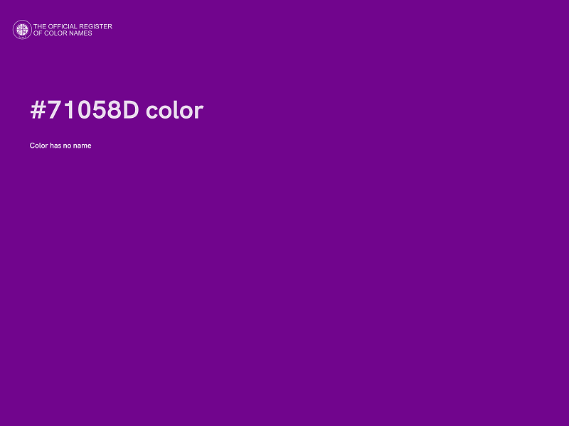 #71058D color image