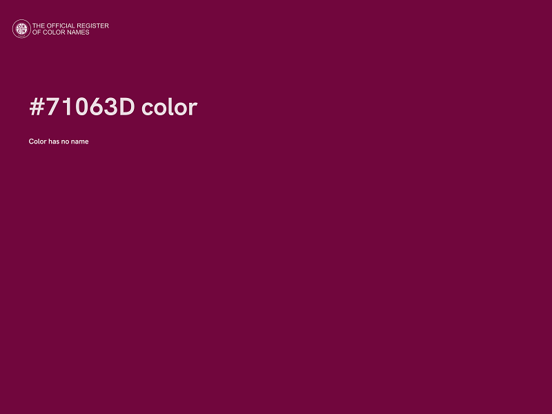 #71063D color image