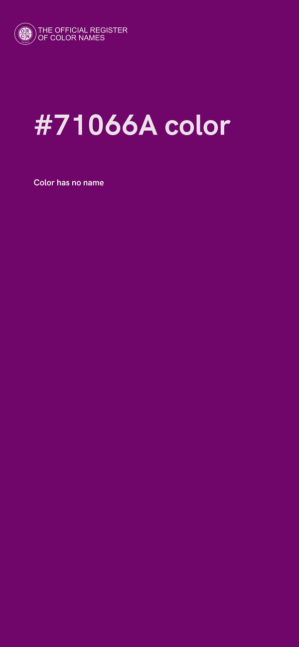#71066A color image
