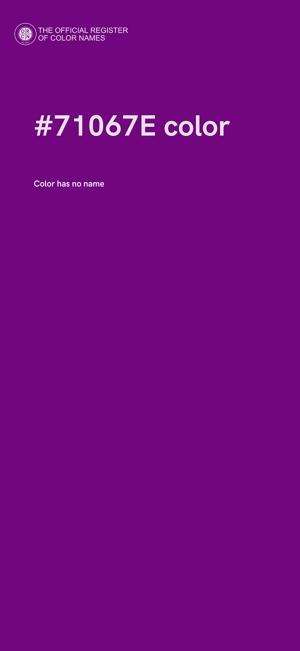#71067E color image