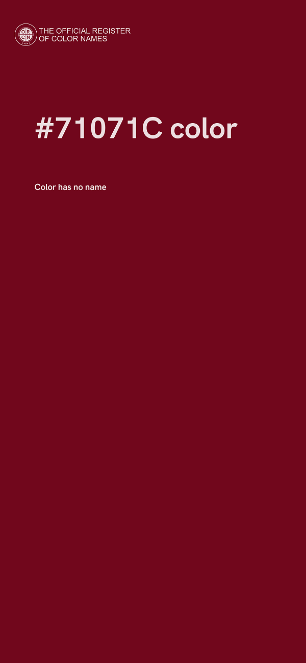#71071C color image