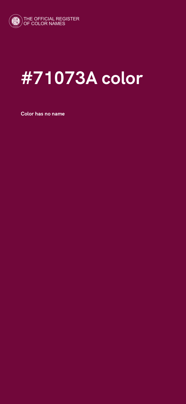 #71073A color image