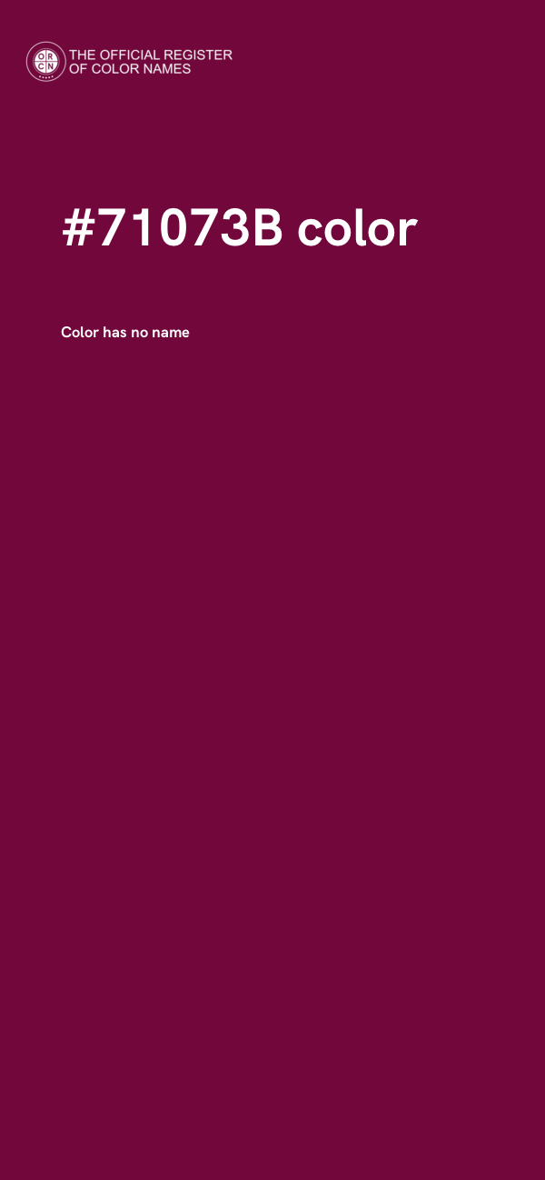 #71073B color image