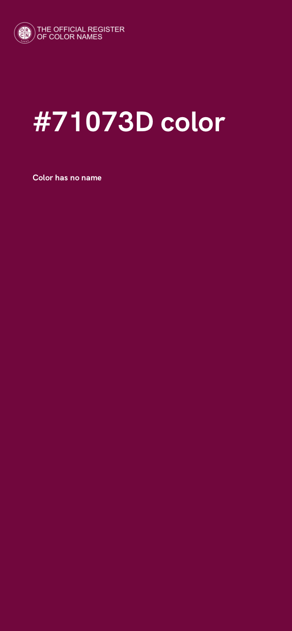 #71073D color image