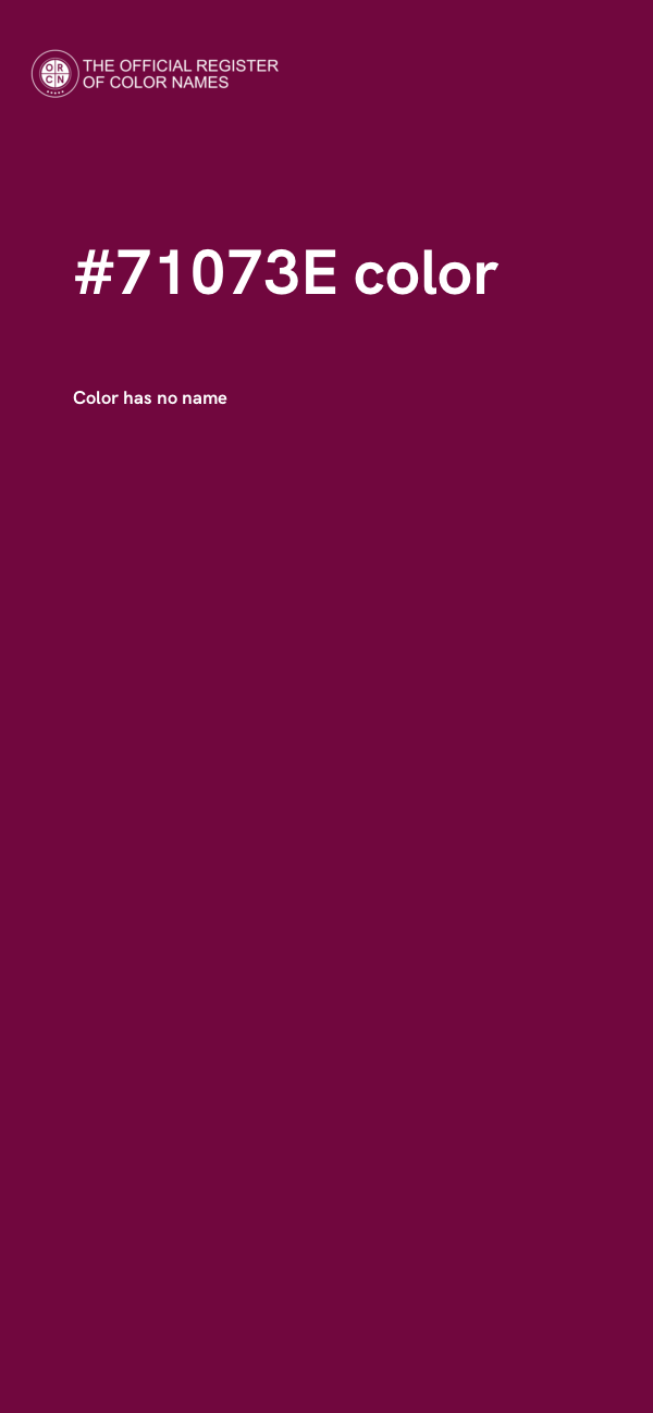 #71073E color image