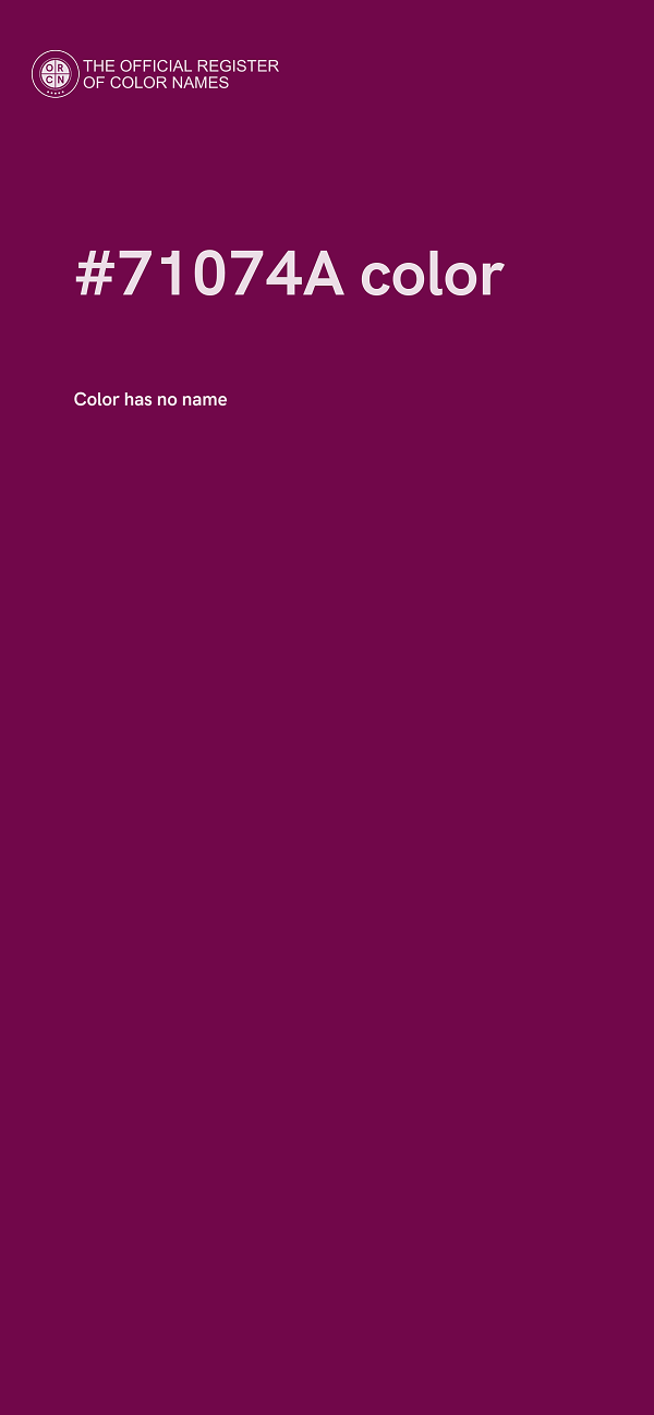 #71074A color image