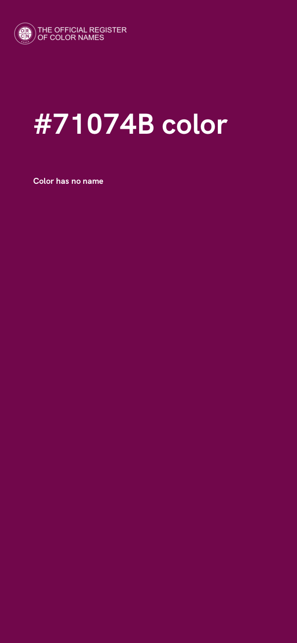 #71074B color image