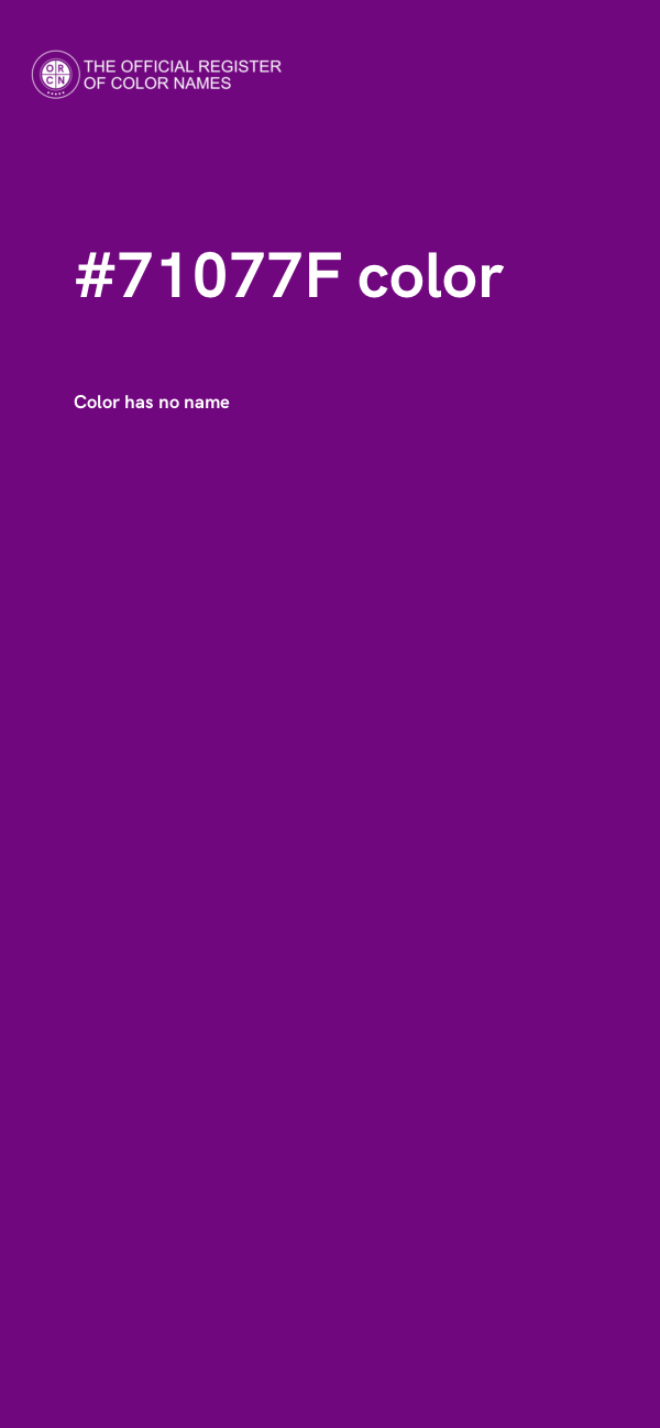 #71077F color image
