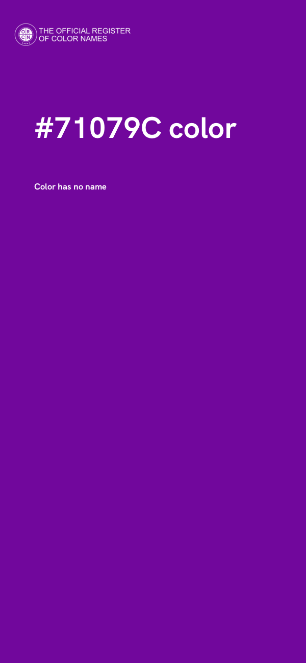 #71079C color image