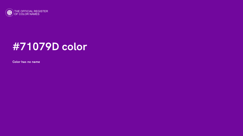 #71079D color image