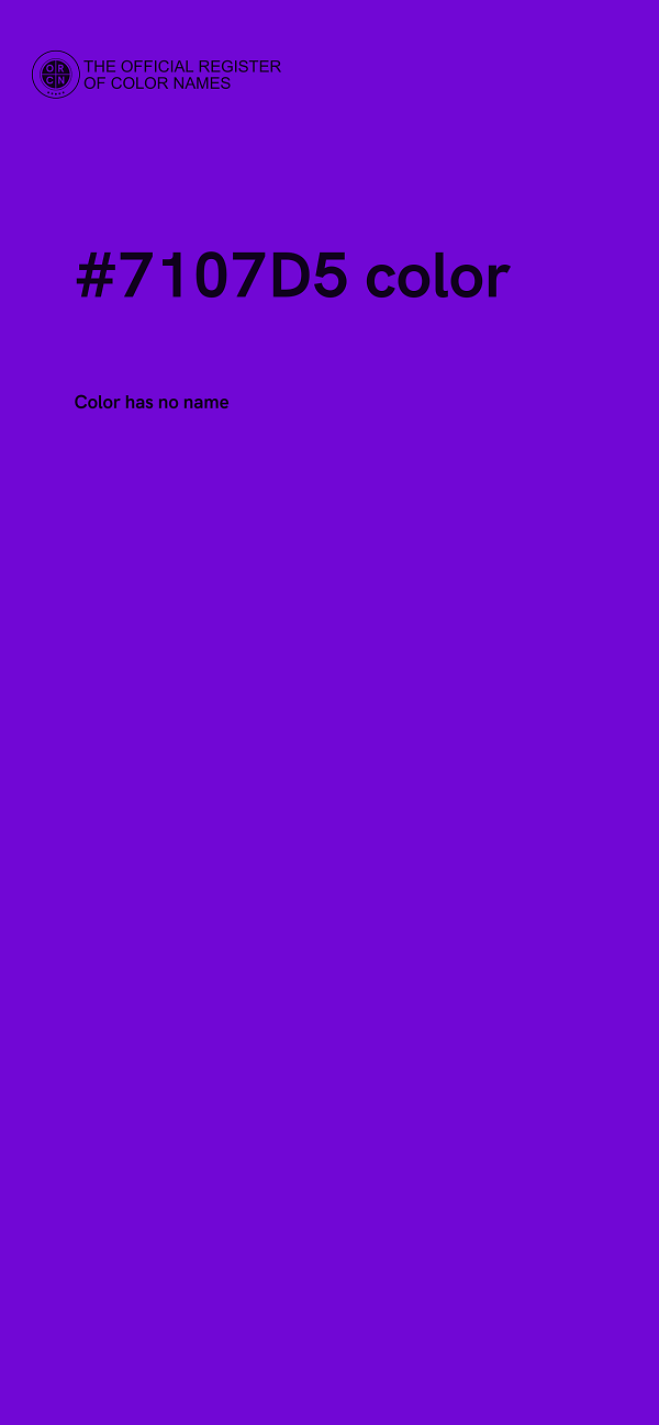 #7107D5 color image