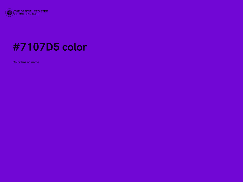 #7107D5 color image