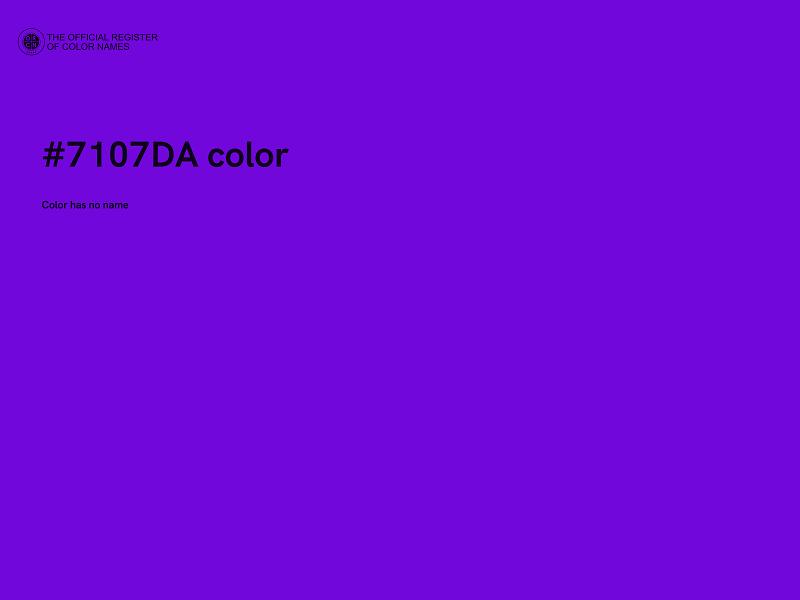 #7107DA color image