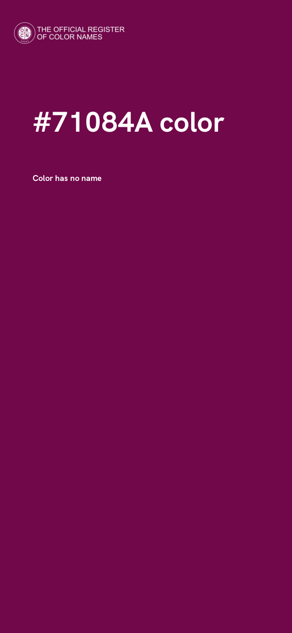 #71084A color image