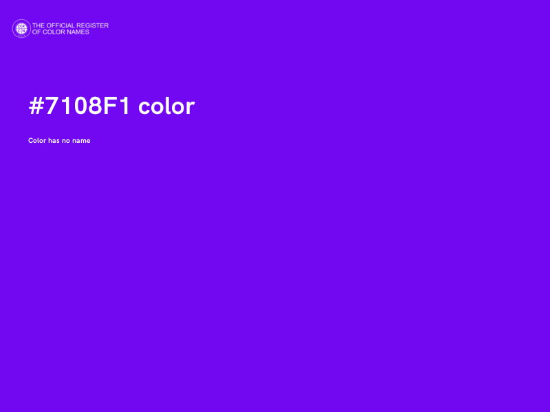 #7108F1 color image