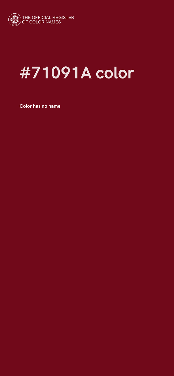 #71091A color image