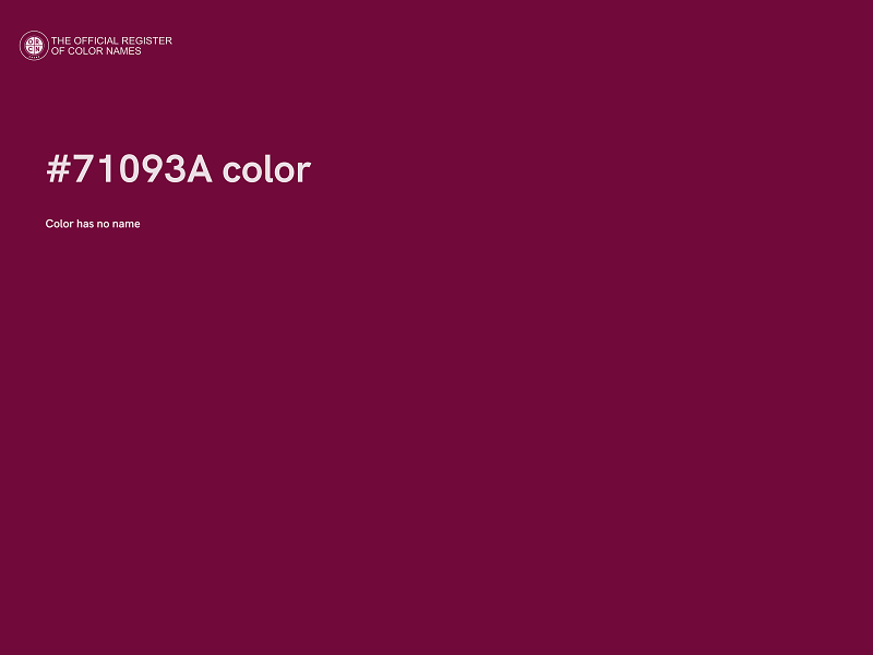 #71093A color image