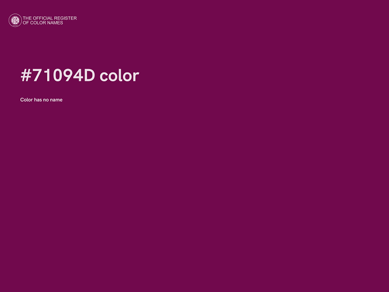 #71094D color image