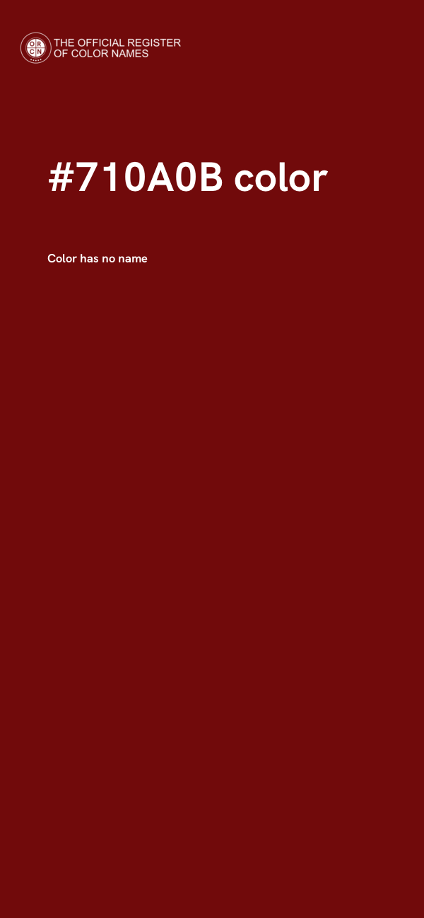 #710A0B color image