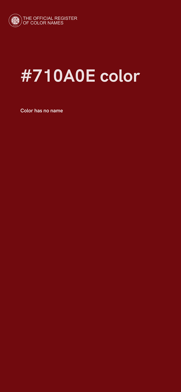 #710A0E color image