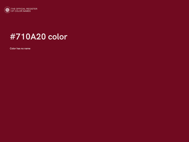 #710A20 color image
