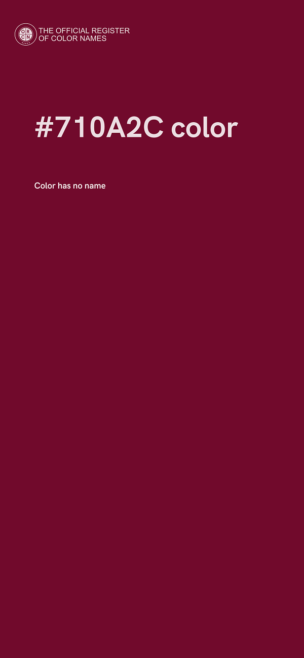 #710A2C color image