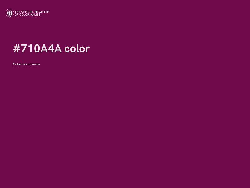 #710A4A color image