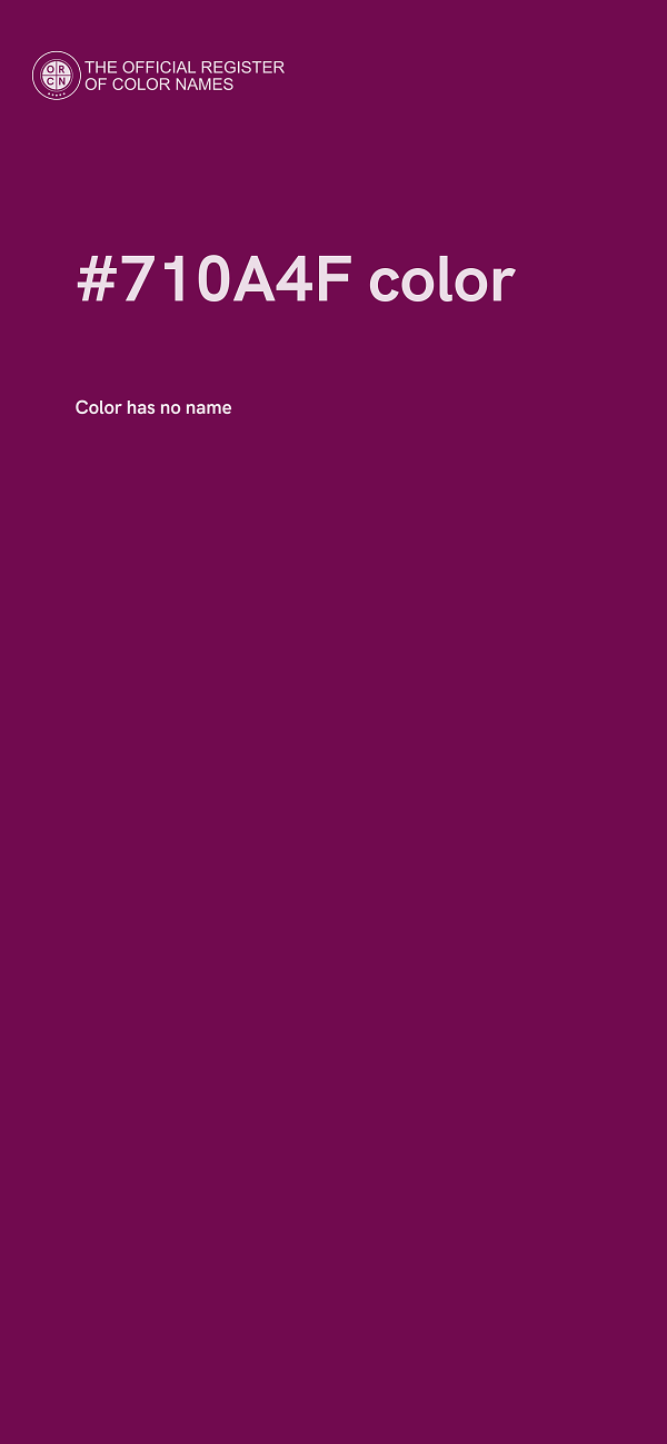 #710A4F color image