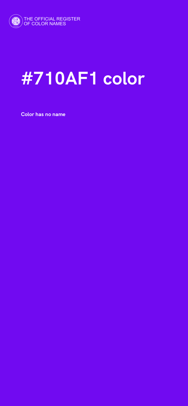 #710AF1 color image
