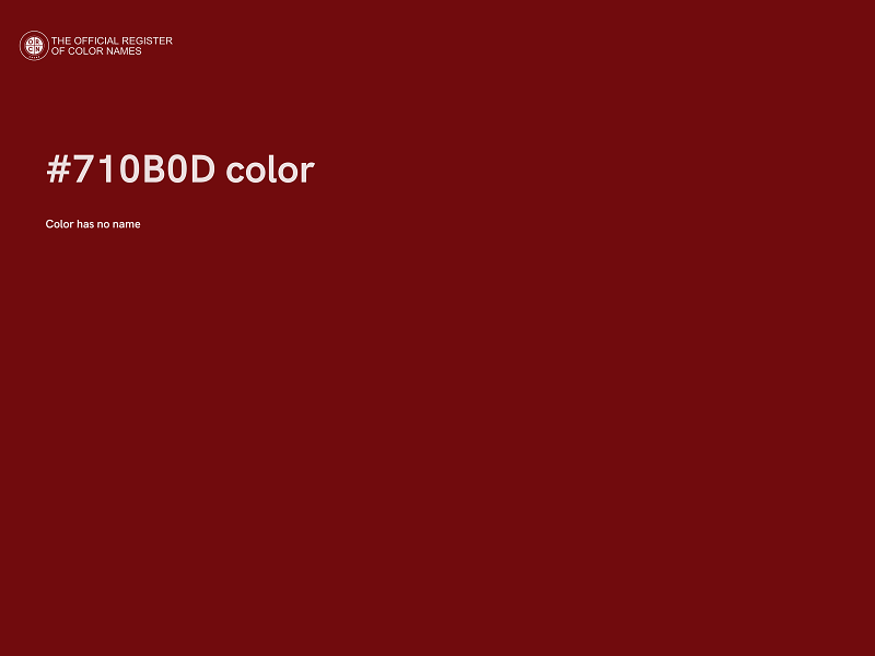 #710B0D color image