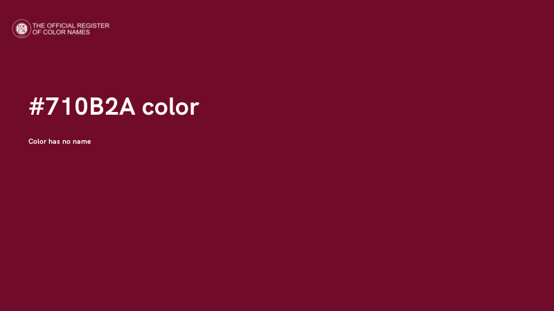 #710B2A color image