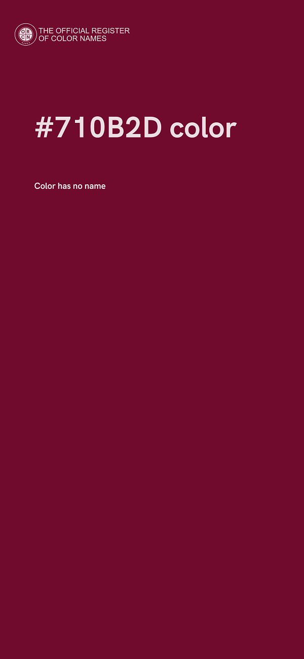 #710B2D color image
