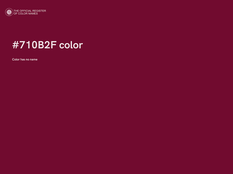 #710B2F color image