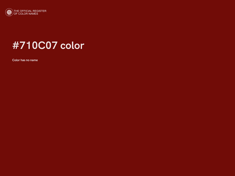 #710C07 color image