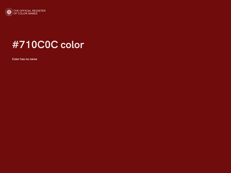 #710C0C color image