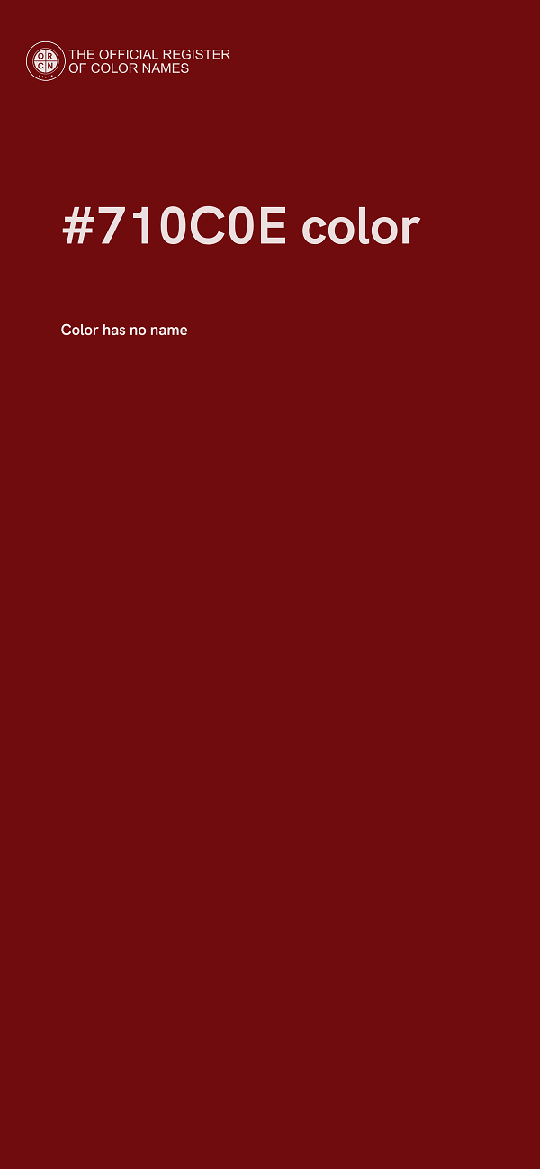 #710C0E color image