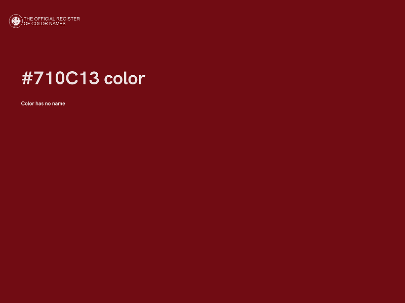 #710C13 color image