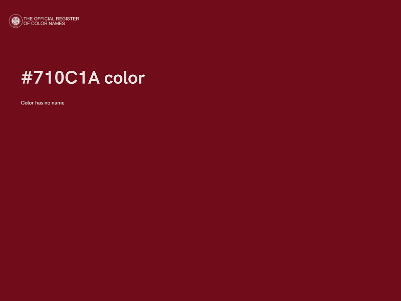 #710C1A color image