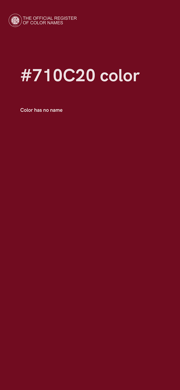 #710C20 color image